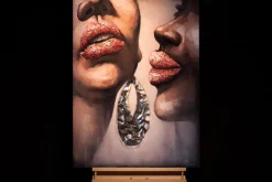 Handgemaltes Gemälde 'Friendly Secret' 75x100cm | inkl. Echtheitszertifikat