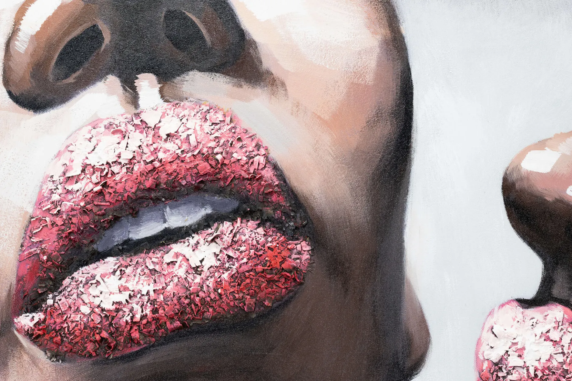 Handgemaltes Gemälde 'Friendly Secret' 75x100cm | inkl. Echtheitszertifikat