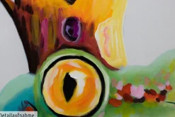 Handgemaltes Gemälde 'Froschkönig' 80x80cm | inkl. Echtheitszertifikat
