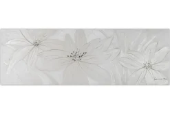 Handgemaltes Gemälde 'Frozen Flowers' 150x50cm | inkl. Echtheitszertifikat