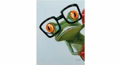 Handgemaltes Gemälde 'Funky Frog' 60x80cm | inkl. Echtheitszertifikat