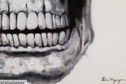 Handgemaltes Gemälde 'Funky Totenkopf' 80x80cm | inkl. Echtheitszertifikat