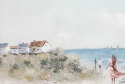 Handgemaltes Gemälde 'Gassi am Strand' | inkl. Echtheitszertifikat