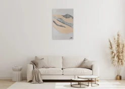 Handgemaltes Gemälde 'Gebirge im Morgenlicht' 60x90cm | inkl. Echtheitszertifikat