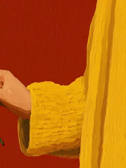 Handgemaltes Gemälde 'Geheimer Liebesbrief' | Echtheitszertifikat inklusive