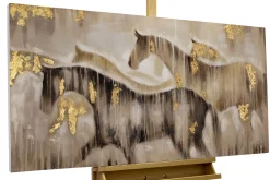 Handgemaltes Gemälde 'Gemeinsam ans Ziel' 120x60cm | inkl. Echtheitszertifikat