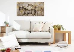 Handgemaltes Gemälde 'Gemeinsam ans Ziel' 120x60cm | inkl. Echtheitszertifikat