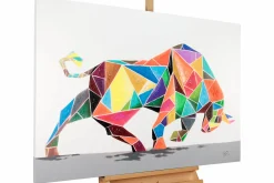 Handgemaltes Gemälde 'Geometric Strength' 120x80cm | inkl. Echtheitszertifikat