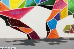 Handgemaltes Gemälde 'Geometric Strength' 120x80cm | inkl. Echtheitszertifikat
