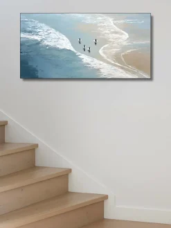 Handgemaltes Gemälde 'Gezeitenkurve Surf' | Echtheitszertifikat inklusive