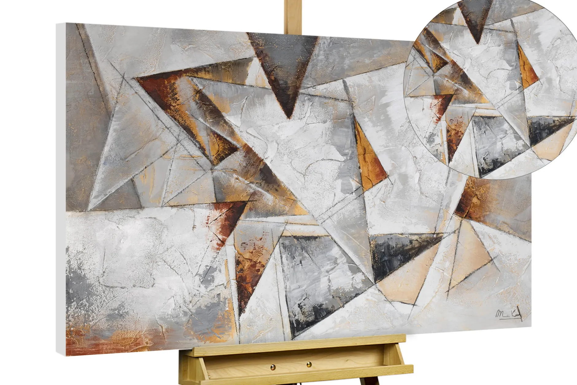 Handgemaltes Gemälde 'Gier nach Freiheit' 120x80cm | inkl. Echtheitszertifikat