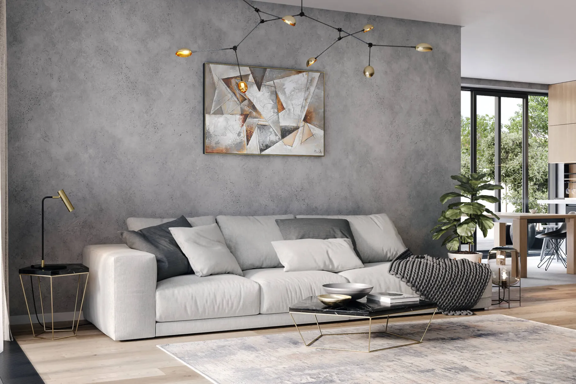 Handgemaltes Gemälde 'Gier nach Freiheit' 120x80cm | inkl. Echtheitszertifikat