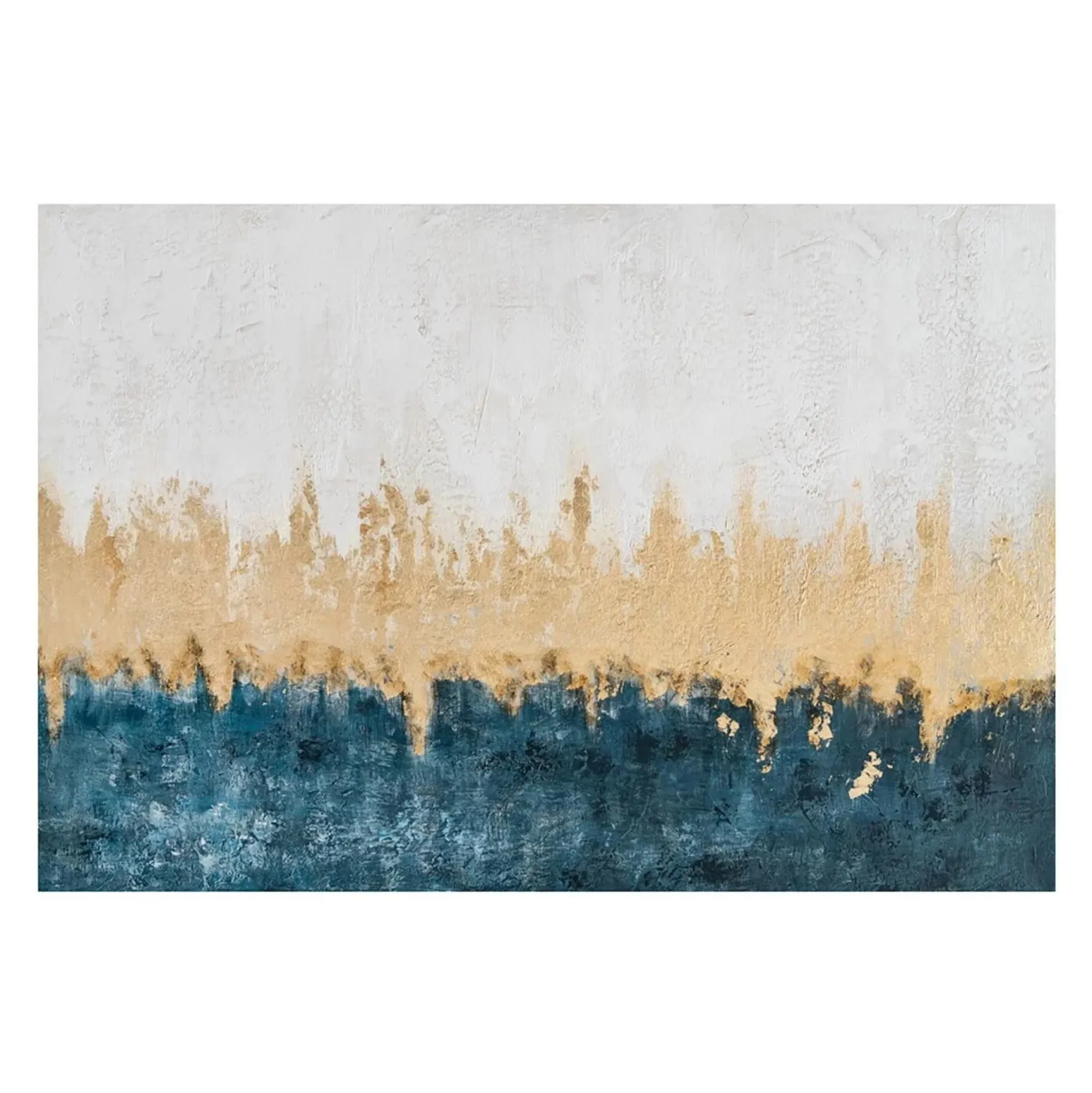 Handgemaltes Gemälde 'Gilded Nebula' 90x60cm | inkl. Echtheitszertifikat