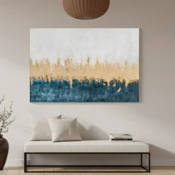 Handgemaltes Gemälde 'Gilded Nebula' 90x60cm | inkl. Echtheitszertifikat
