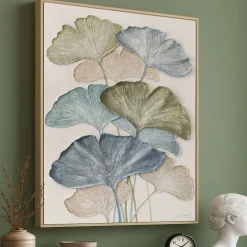 Handgemaltes Gemälde 'Ginkgo-Rhythmus' | Echtheitszertifikat inklusive
