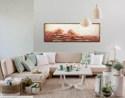 Handgemaltes Gemälde 'Gipfel der Glut' 150x50cm | inkl. Echtheitszertifikat