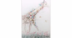 Handgemaltes Gemälde 'Giraffe Princess' 75x100cm | inkl. Echtheitszertifikat