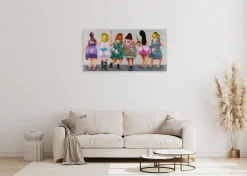 Handgemaltes Gemälde 'Girls Night' 120x60cm | inkl. Echtheitszertifikat