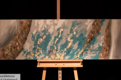 Handgemaltes Gemälde 'Glacial Shore' 150x50cm | inkl. Echtheitszertifikat
