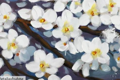 Handgemaltes Gemälde 'Glamour in White' 140x70cm | inkl. Echtheitszertifikat