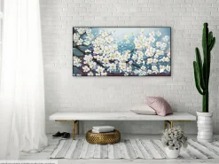 Handgemaltes Gemälde 'Glamour in White' 140x70cm | inkl. Echtheitszertifikat