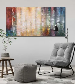 Handgemaltes Gemälde 'Gleaming Colours' 120x60cm | inkl. Echtheitszertifikat