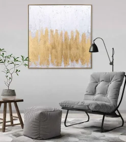 Handgemaltes Gemälde 'Gleaming Hope' 80x80cm | inkl. Echtheitszertifikat