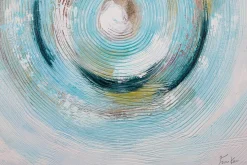 Handgemaltes Gemälde 'Gleaming Swirl' 80x80cm | inkl. Echtheitszertifikat