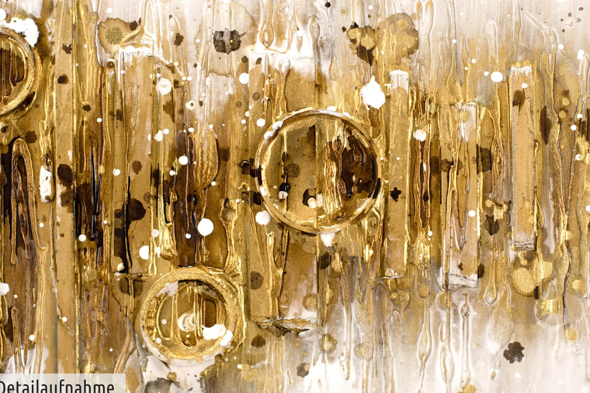 Handgemaltes Gemälde 'Glittering Crowd' 120x60cm | inkl. Echtheitszertifikat