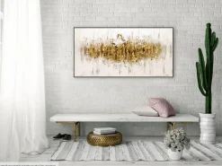 Handgemaltes Gemälde 'Glittering Crowd' 120x60cm | inkl. Echtheitszertifikat