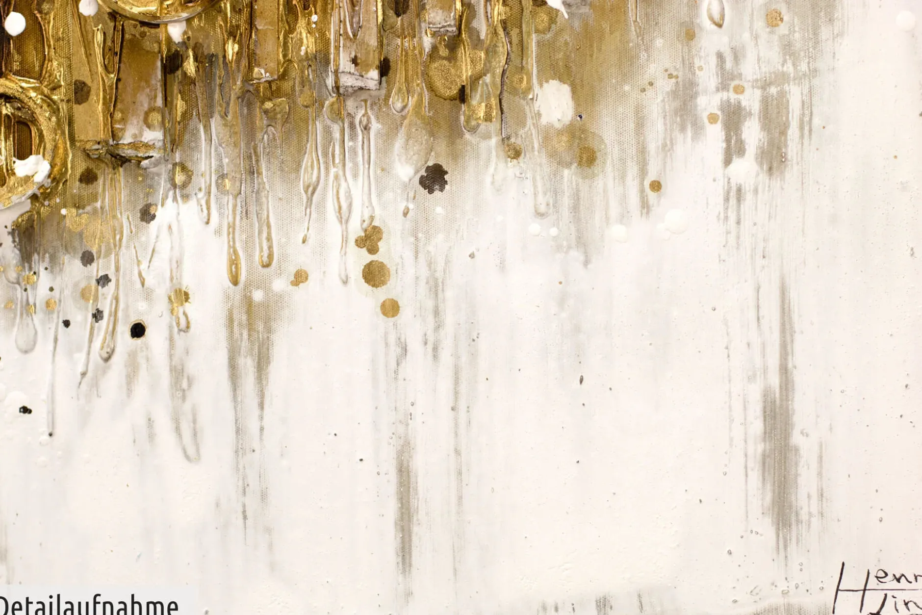 Handgemaltes Gemälde 'Glittering Crowd' 120x60cm | inkl. Echtheitszertifikat
