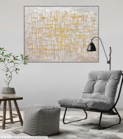 Handgemaltes Gemälde 'Glossy Maze' 100x75cm | inkl. Echtheitszertifikat