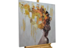 Handgemaltes Gemälde 'Goddess of Fall' 80x80cm | inkl. Echtheitszertifikat