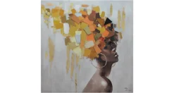 Handgemaltes Gemälde 'Goddess of Fall' 80x80cm | inkl. Echtheitszertifikat