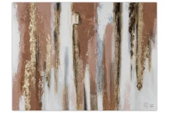 Handgemaltes Gemälde 'Golden brown Harmony' 100x75cm | inkl. Echtheitszertifikat