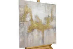 Handgemaltes Gemälde 'Goldene Flügel' 80x80cm | inkl. Echtheitszertifikat