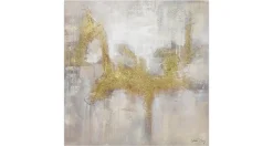 Handgemaltes Gemälde 'Goldene Flügel' 80x80cm | inkl. Echtheitszertifikat