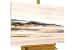 Handgemaltes Gemälde 'Goldene Steppe' 100x75cm | inkl. Echtheitszertifikat