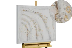 Handgemaltes Gemälde 'Goldene Schaumkronen' 60x60cm | inkl. Echtheitszertifikat
