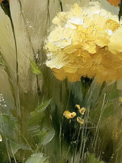 Handgemaltes Gemälde 'Goldene Ringelblumen' | Echtheitszertifikat inklusive