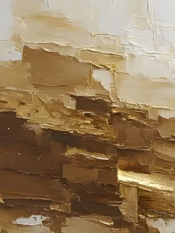 Handgemaltes Gemälde 'Goldene Schichten' | Echtheitszertifikat inklusive