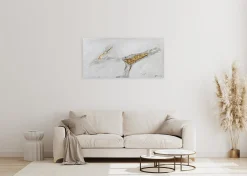 Handgemaltes Gemälde 'Gold Layer' 100x50cm | inkl. Echtheitszertifikat