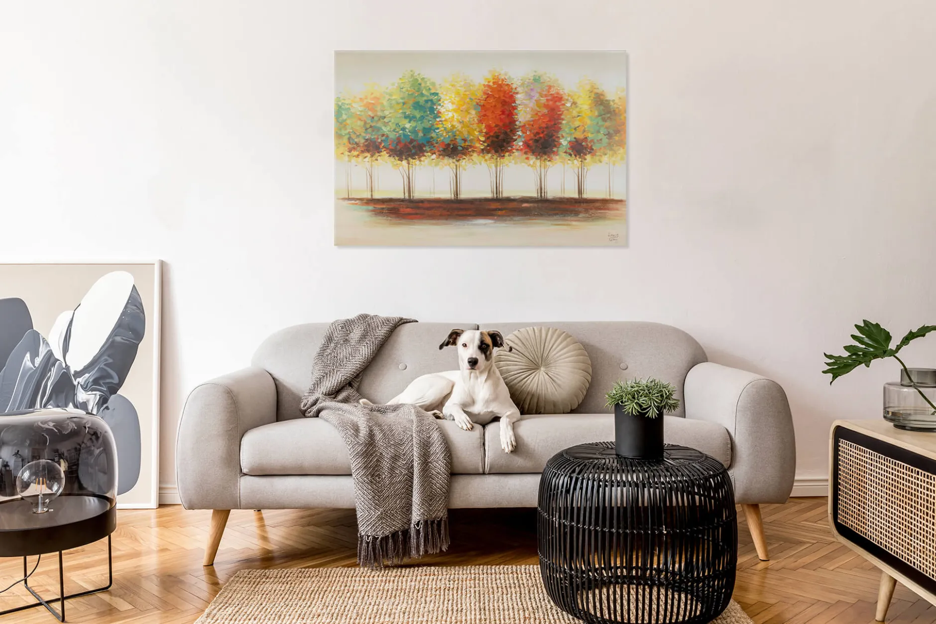 Handgemaltes Gemälde 'Gradient' 120x80cm | inkl. Echtheitszertifikat