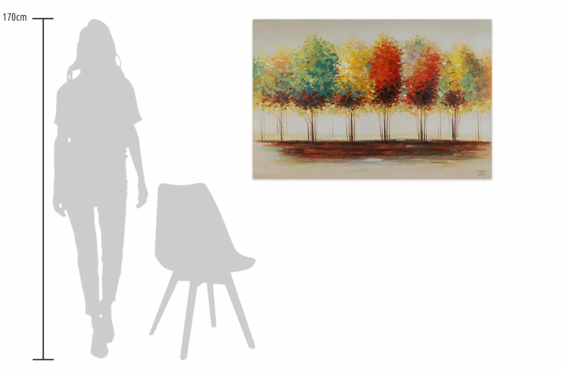 Handgemaltes Gemälde 'Gradient' 120x80cm | inkl. Echtheitszertifikat