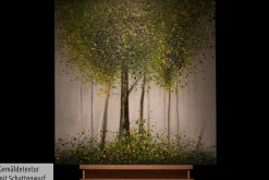 Handgemaltes Gemälde 'Greenish Glade' 80x80cm | inkl. Echtheitszertifikat
