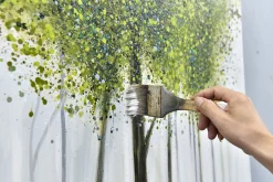 Handgemaltes Gemälde 'Greenish Glade' 80x80cm | inkl. Echtheitszertifikat