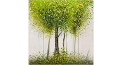 Handgemaltes Gemälde 'Greenish Glade' 80x80cm | inkl. Echtheitszertifikat