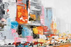 Handgemaltes Gemälde 'Großstadtfieber' 100x50cm | inkl. Echtheitszertifikat