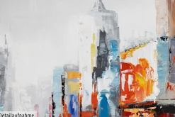 Handgemaltes Gemälde 'Großstadtfieber' 100x50cm | inkl. Echtheitszertifikat