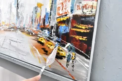 Handgemaltes Gemälde 'Großstadtfieber' 100x50cm | inkl. Echtheitszertifikat